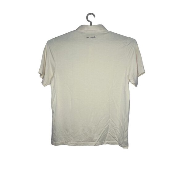 Travis Mathew Men's Size XL Yellow Golf Polo W/ Palm Tree Pocket Accent - Picture 4 of 6